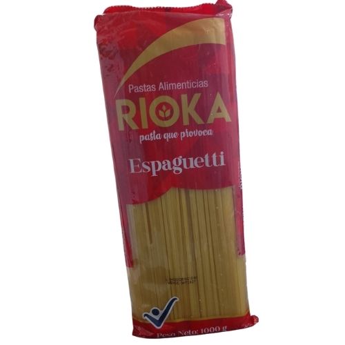 PASTA SPAGUETTI RIOKA PAQUETE 1000 g